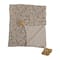Hello Honey® Woven Recycled Cotton Blend Throw Blanket with Floral Pattern and Tassels